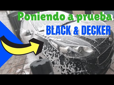 Poniendo a prueba BLACK DECKER HIDROLAVADORA BW17 Y CAÑON DE ESPUMA.