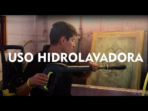 Como utilizar la hidrolavadora en serigrafia?